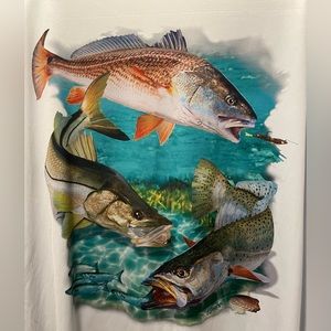 Reelly USA Florida Flats Slam Long Sleeve Fishing Shirt, Unisex XXL Light Green